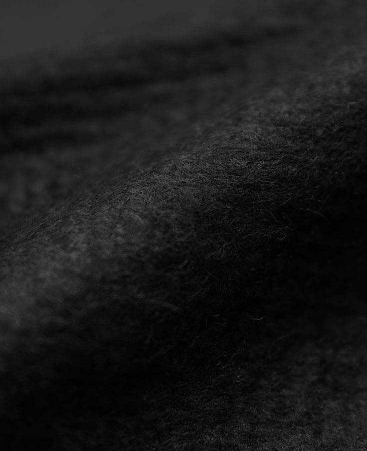 up close of black fabric