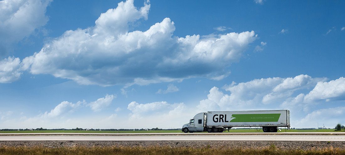 tractor trailer on a highway