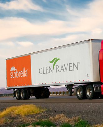 side of Glen Raven truck