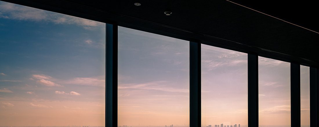 sky seen through windows