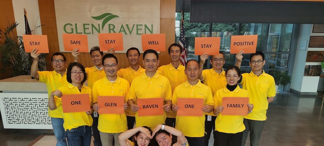 Glen Raven team in yellow shirts